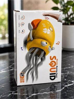 Electric Dancing Squid Kids Toy - Yellow
